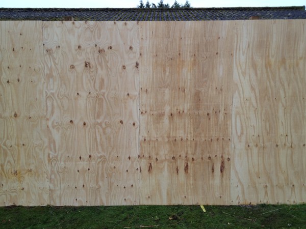 Timber Site Hoarding Fencing