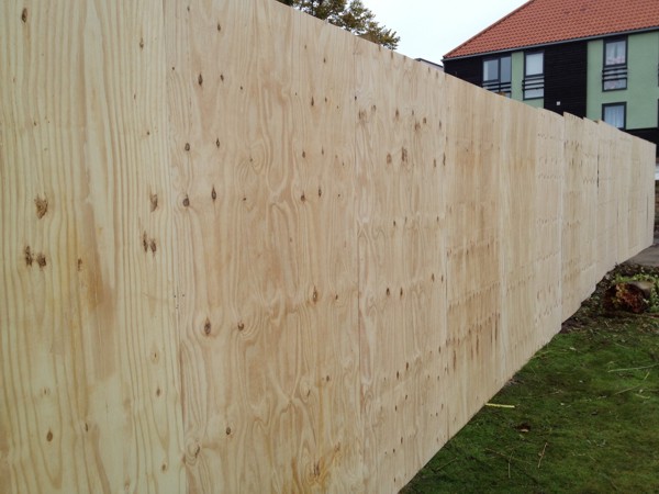 Timber Site Hording Fencing